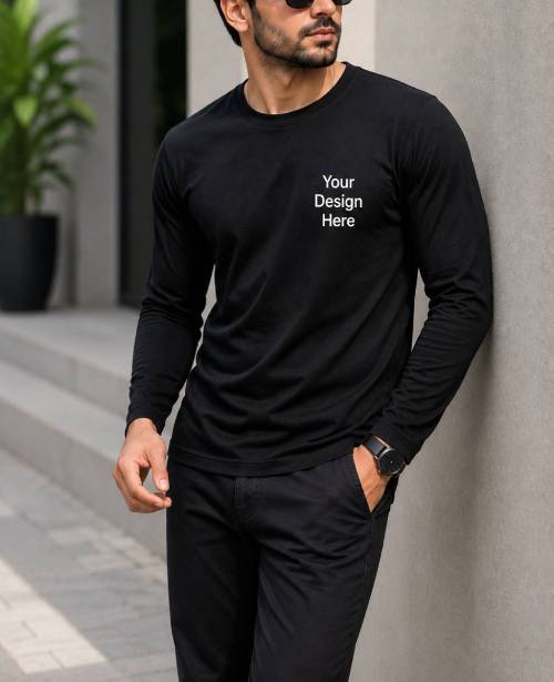 Custom Full Sleeve T Shirt Printing in Surat
